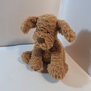 Jellycat Fuddlewuddle Puppy Dog Plush Toy Sitting London Lovey 9"